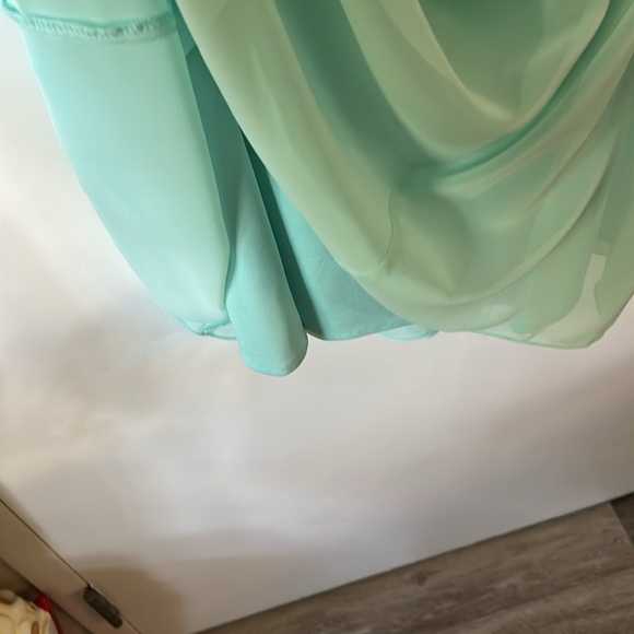 ALEX EVENINGS |  Light Green Lace Two Piece Set Dress - Picture 13 of 15